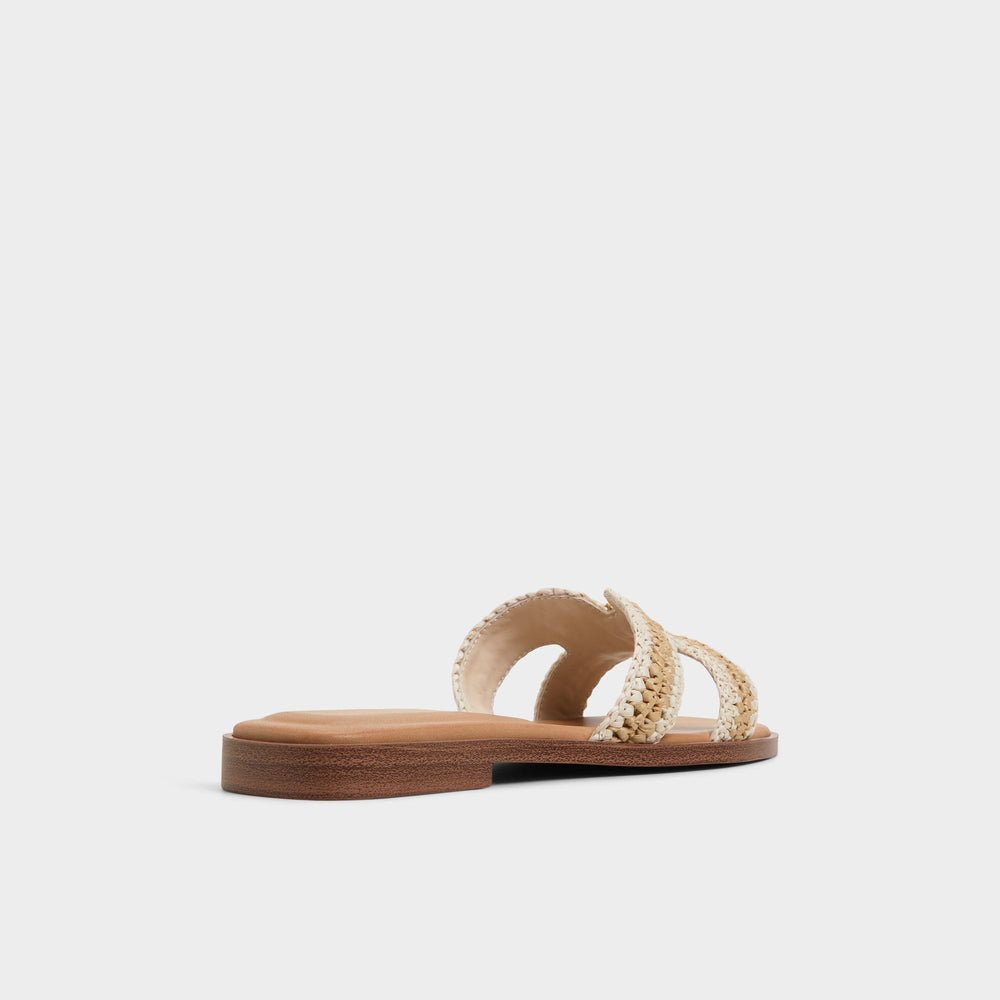 Aldo Itsandal Beige Women's Flats - Slide sandal Beige