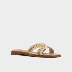 Aldo Itsandal Beige Women's Flats - Slide sandal Beige