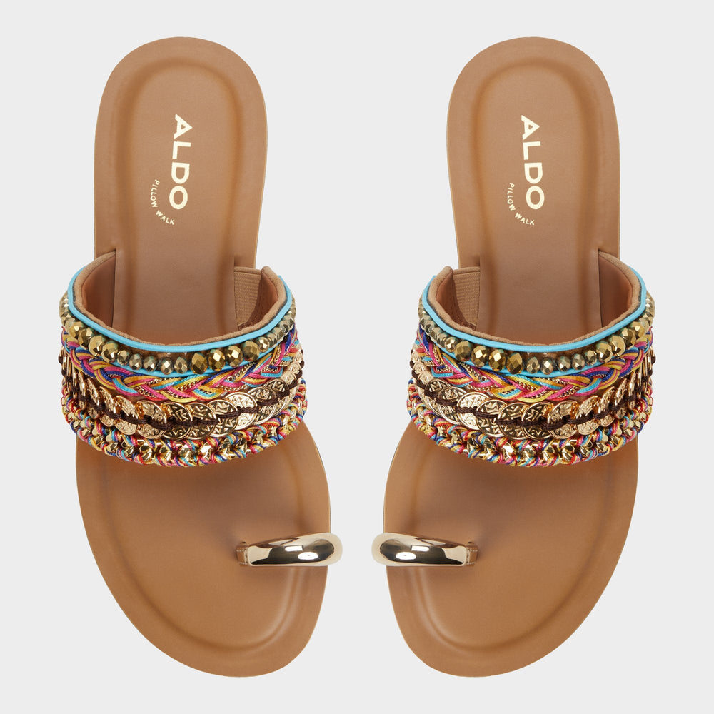 Aldo Beachwalk Multicolor Women's Flats - Slide sandal Multicolor