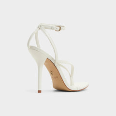 Aldo Abyfindley White/Bone Women's Strappy sandals - Heeled flip flop White/Bone