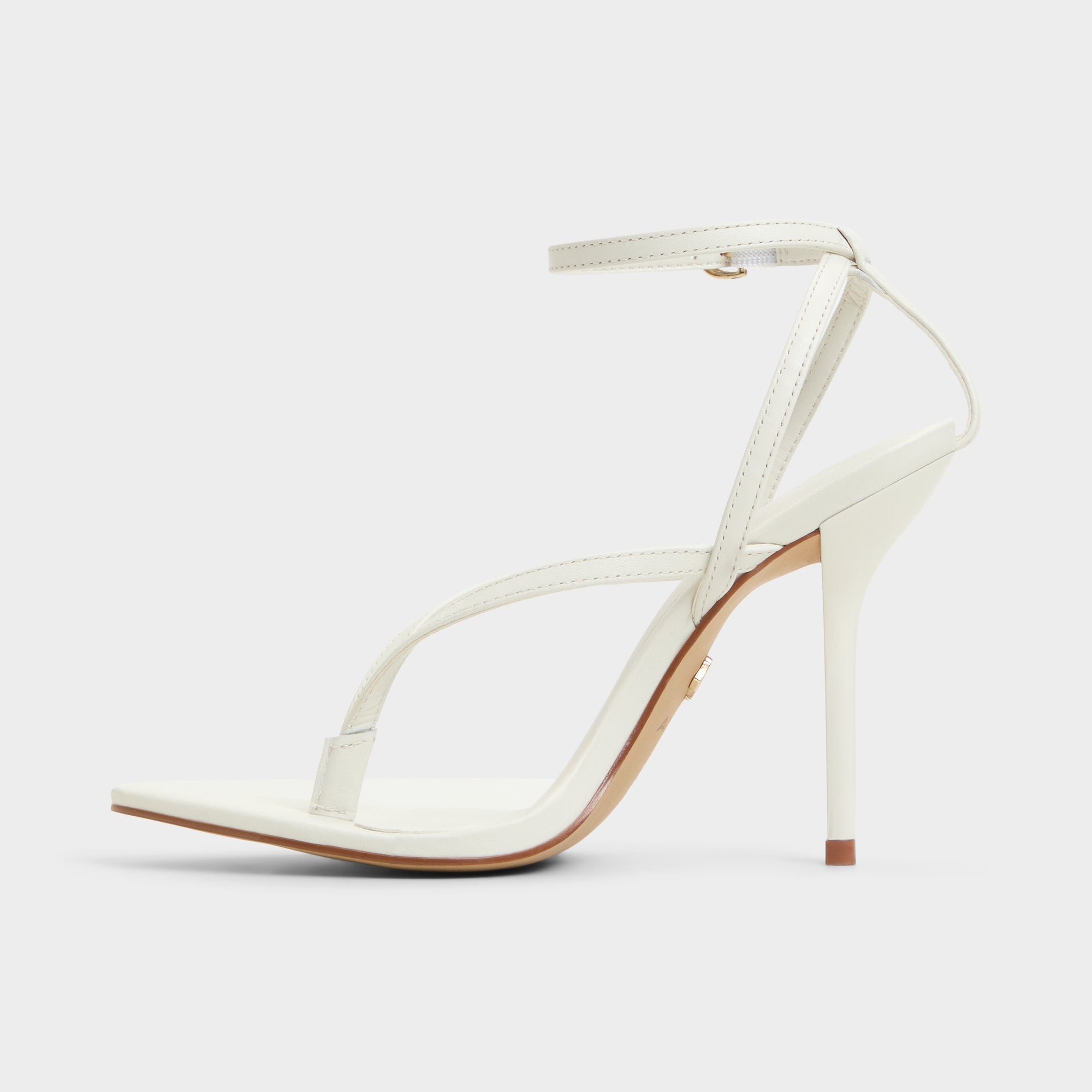 Aldo Abyfindley White/Bone Women's Strappy sandals - Heeled flip flop White/Bone