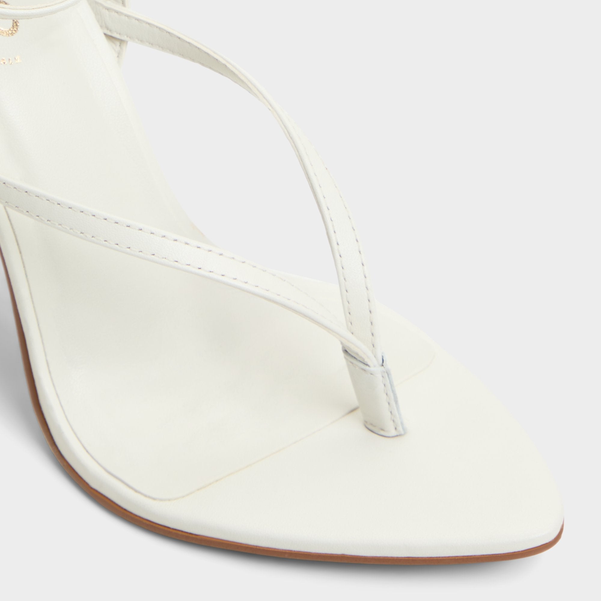 Aldo Abyfindley White/Bone Women's Strappy sandals - Heeled flip flop White/Bone