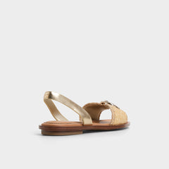 Aldo Goassi Gold Women's Iridescent metallics - Flat sandal Gold