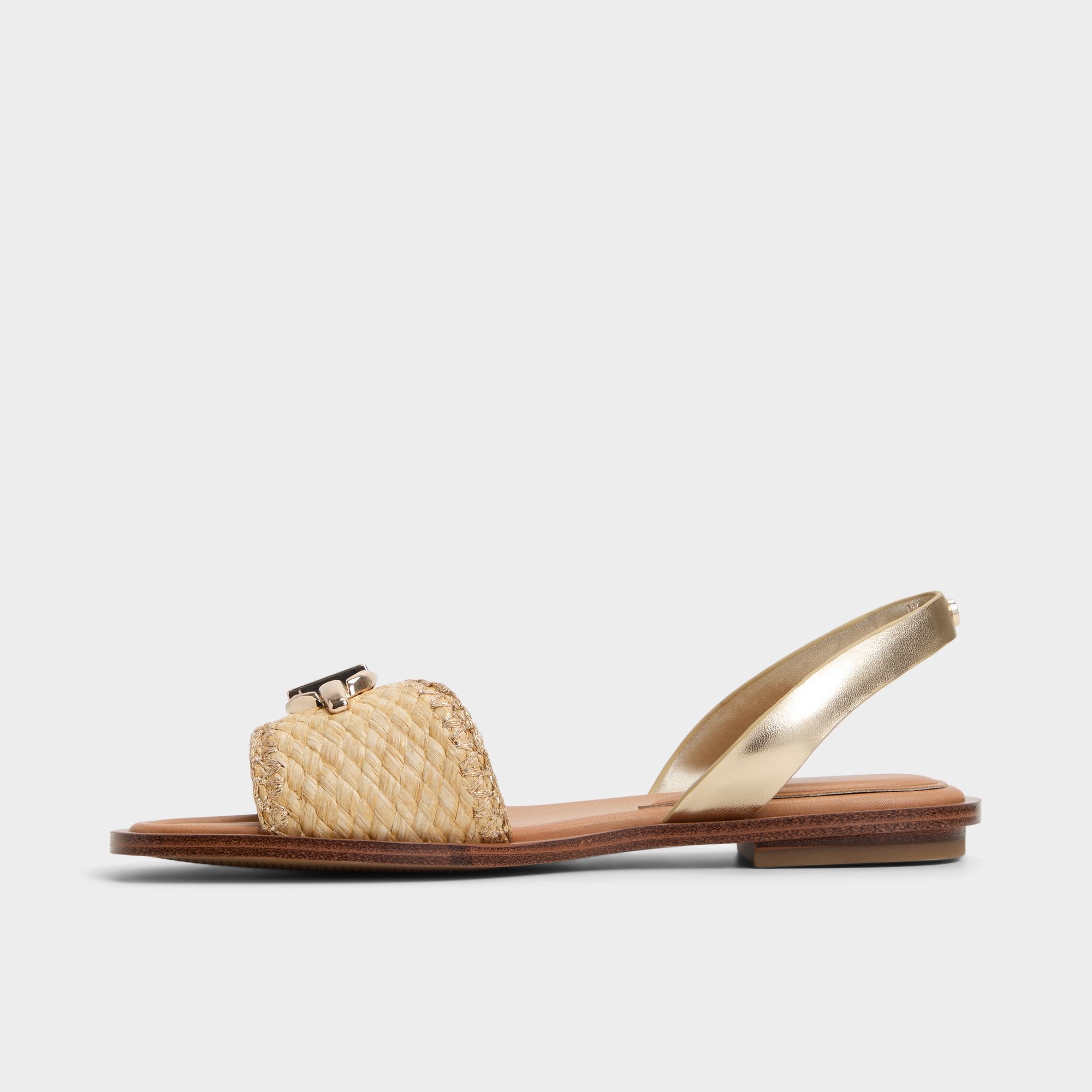 Aldo Goassi Gold Women's Iridescent metallics - Flat sandal Gold
