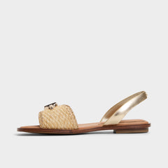 Aldo Goassi Gold Women's Iridescent metallics - Flat sandal Gold