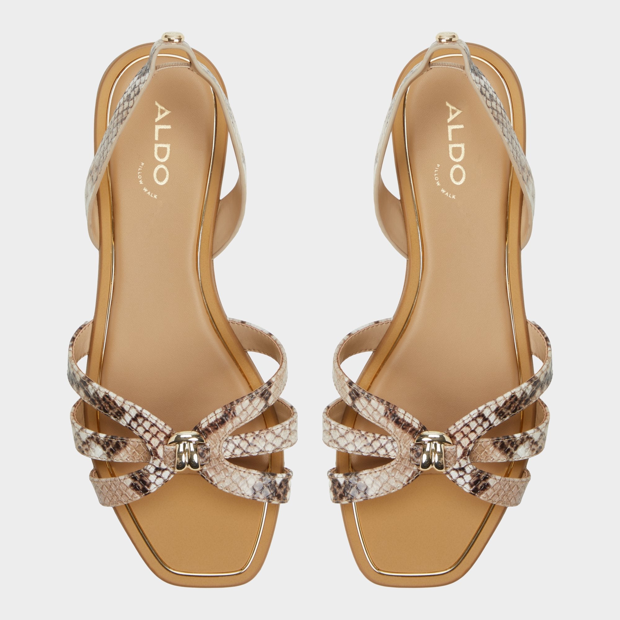 Aldo Marassita Brown Multi Women's Slingbacks - Flat sandal Brown Multi
