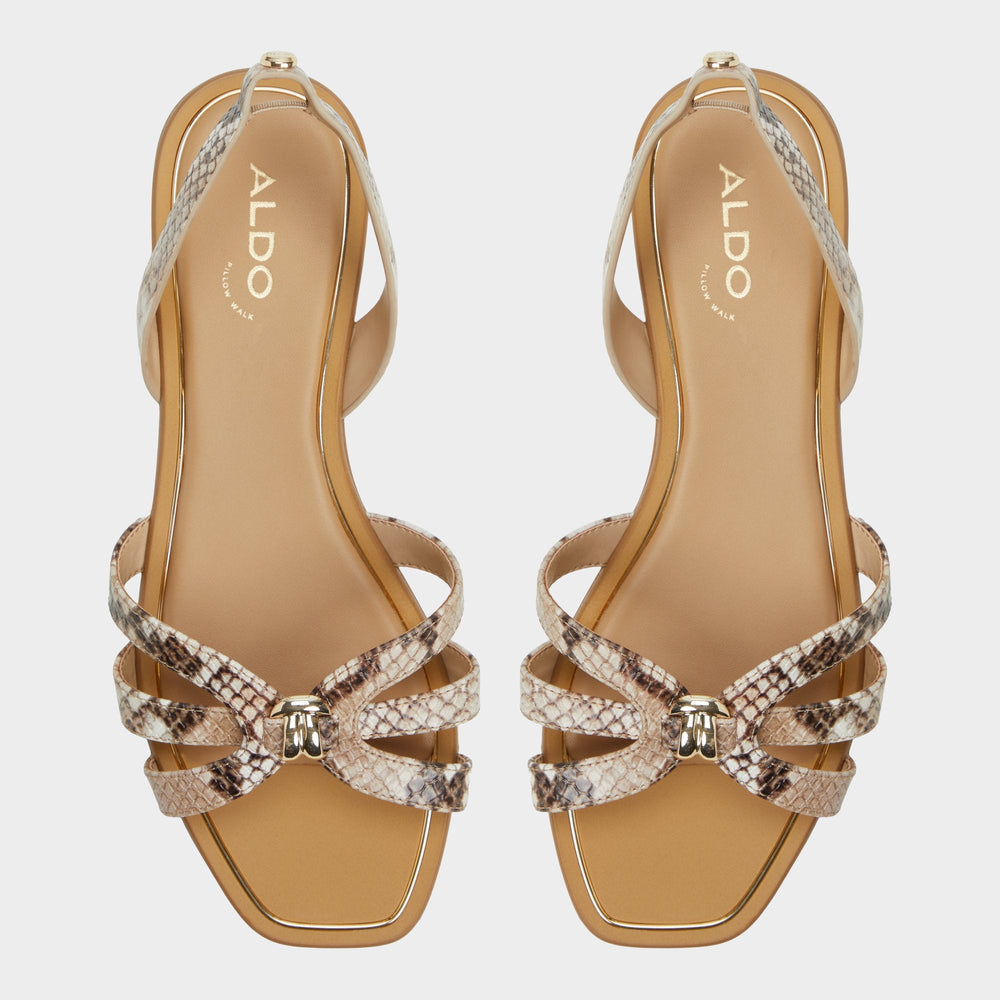 Aldo Marassita Brown Multi Women's Slingbacks - Flat sandal Brown Multi