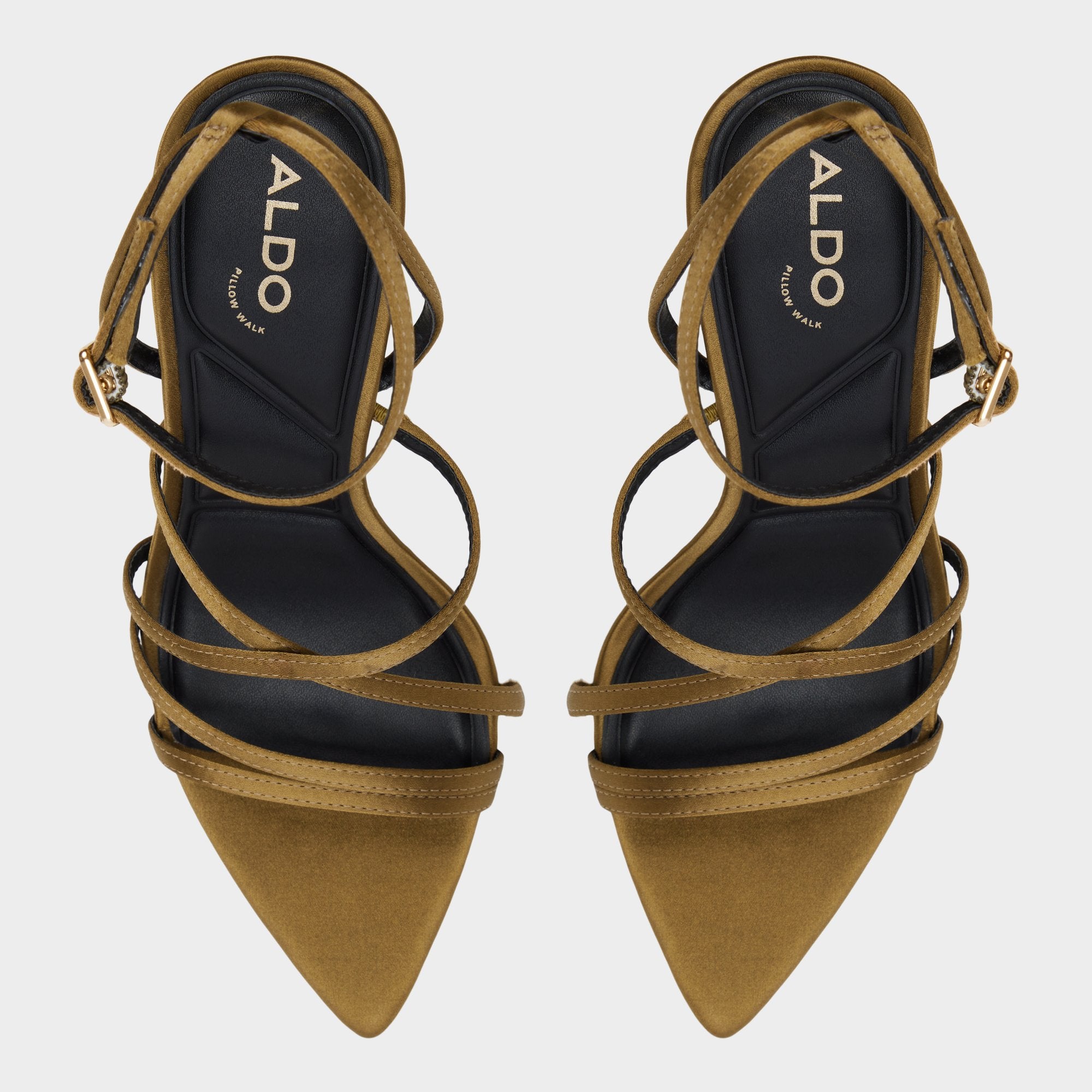 Aldo Solania Other Green Women's Strappy sandals - Strappy heeled sandal, Stiletto heel Other Green