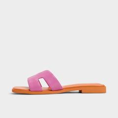 Aldo Itsandal Bright Pink Women's Flats - Slide sandal Bright Pink
