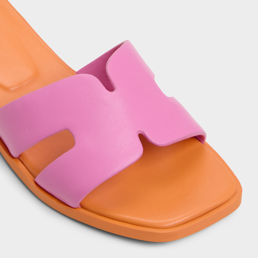 Aldo Itsandal Bright Pink Women's Flats - Slide sandal Bright Pink