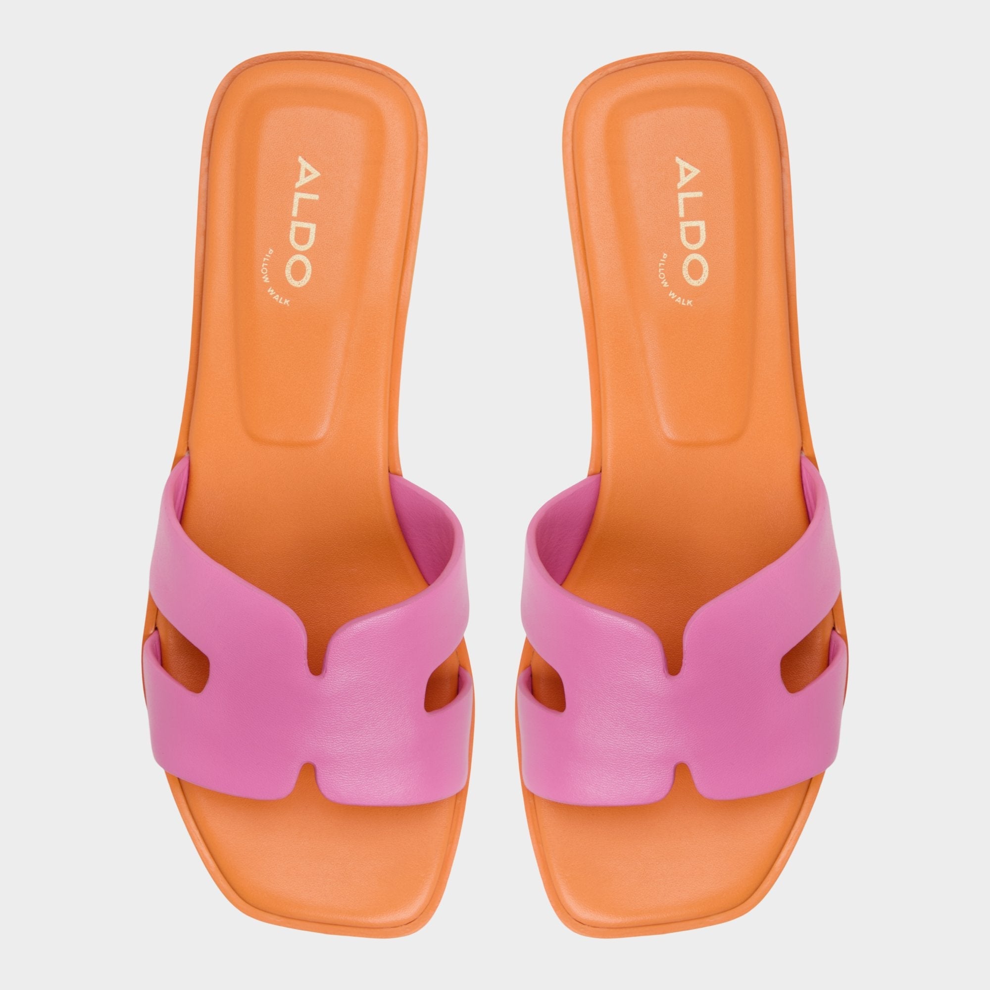 Aldo Itsandal Bright Pink Women's Flats - Slide sandal Bright Pink