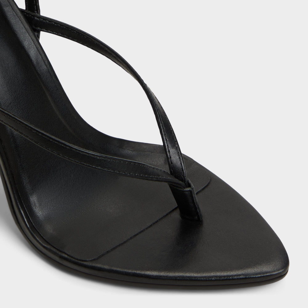 Aldo Abyfindley Black Women's Strappy sandals - Heeled flip flop, Stiletto heel Black