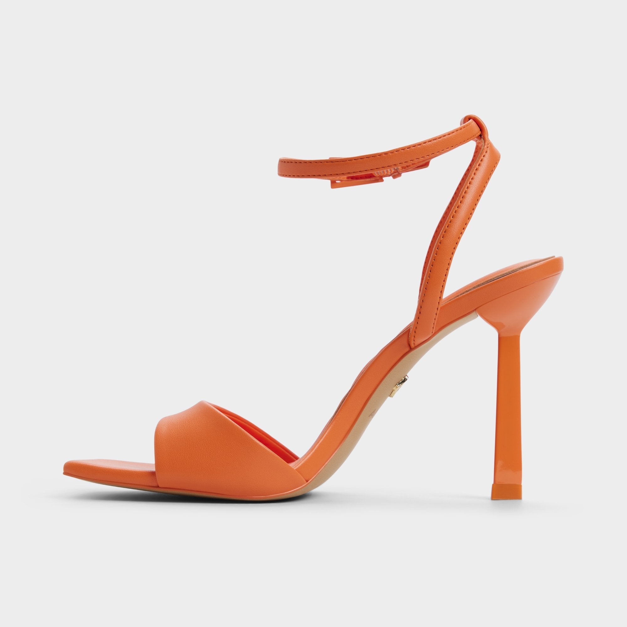 Aldo Illustrious Medium Orange Women's Strappy Heels - Strappy heeled sandal, Stiletto heel Medium Orange