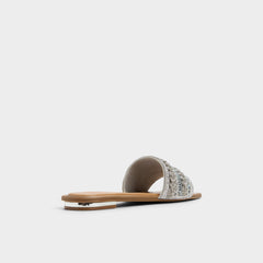 Aldo Navalia Silver Women's Flats - Slide sandal Silver