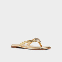 Aldo Conchiglia Gold Women's Flats - Flip flop Gold
