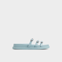 Aldo Zephyra Pastel Blue Women's Footbed sandals - Footbed sandal Pastel Blue