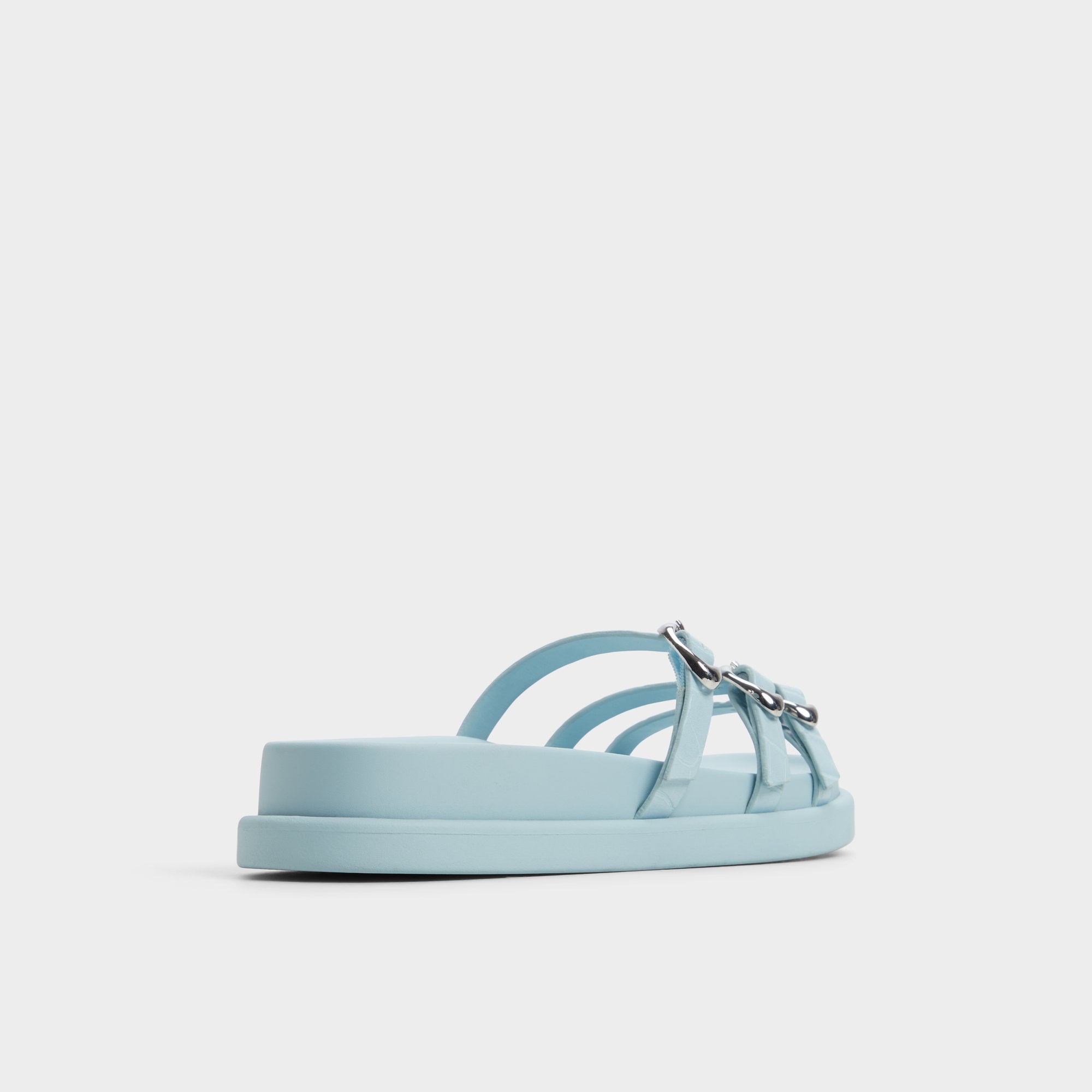 Aldo Zephyra Pastel Blue Women's Footbed sandals - Footbed sandal Pastel Blue