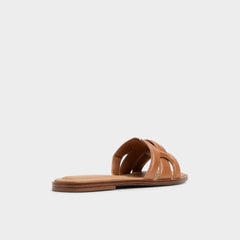Aldo Eleny Medium Brown Women's Flats - Slide sandal Medium Brown
