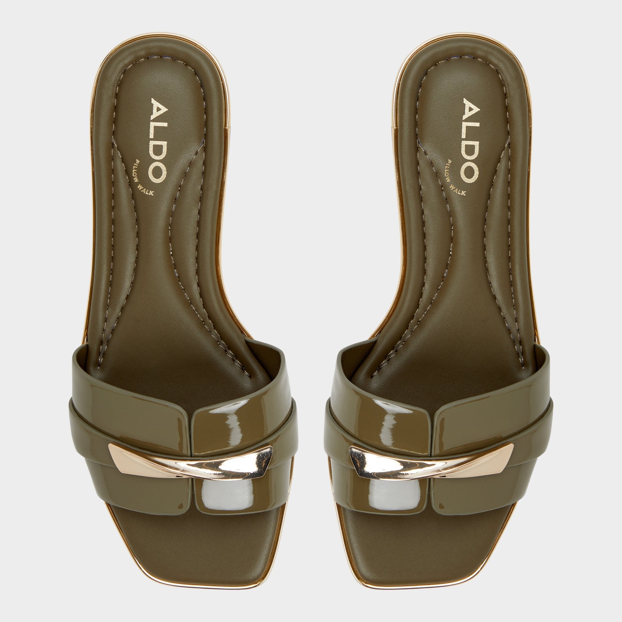 Aldo Darlina Other Green Women's Flats - Slide sandal Other green