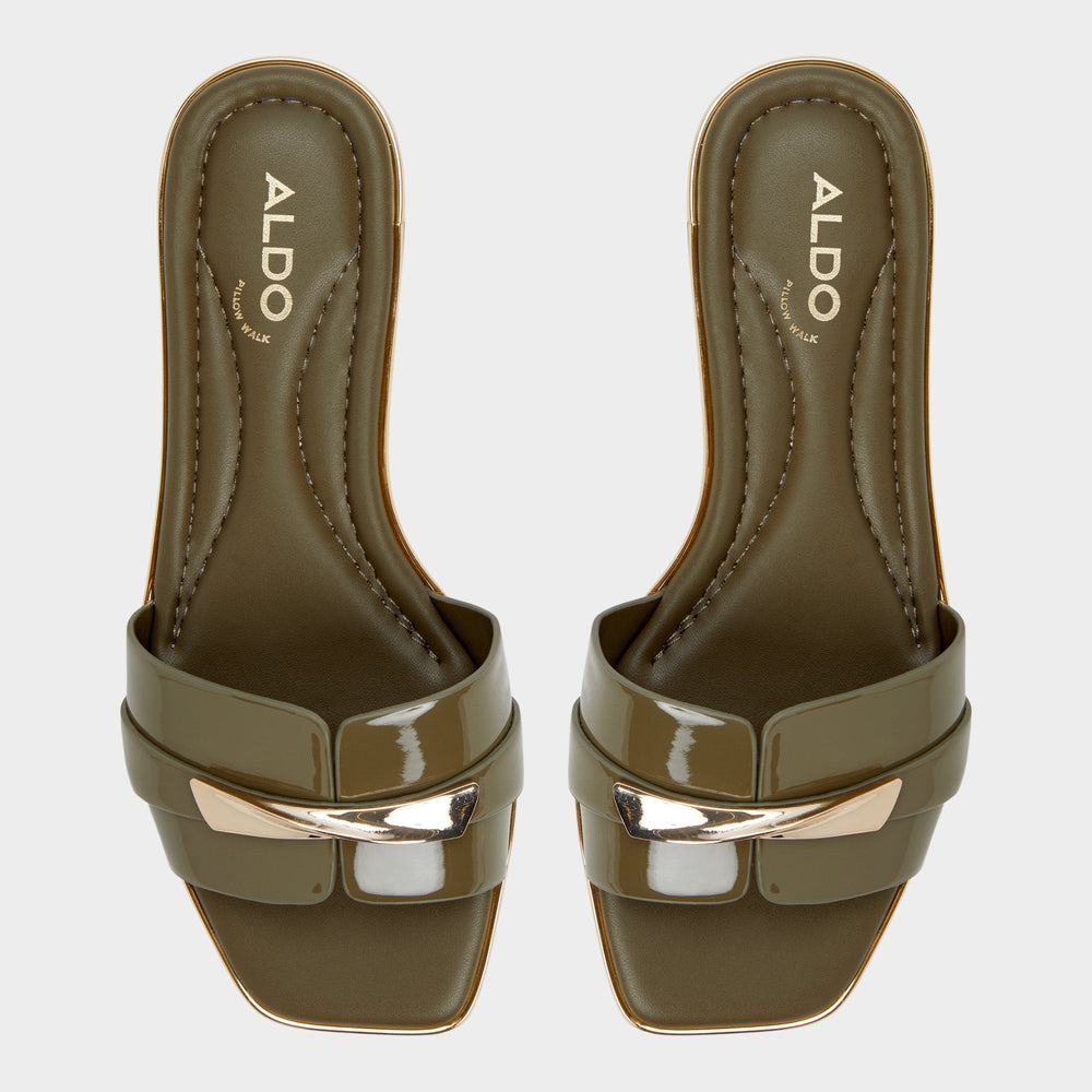 Aldo Darlina Other Green Women's Flats - Slide sandal Other green