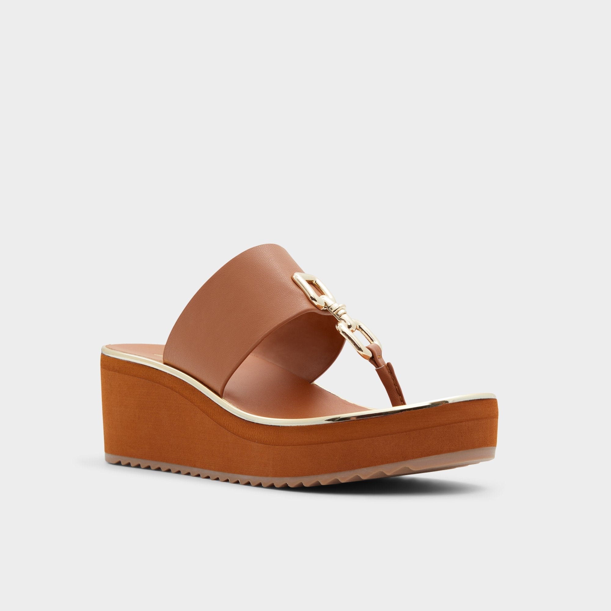 Aldo Maesllan Medium Brown Women's Wedges - Wedge sandal, Wedge heel Medium Brown