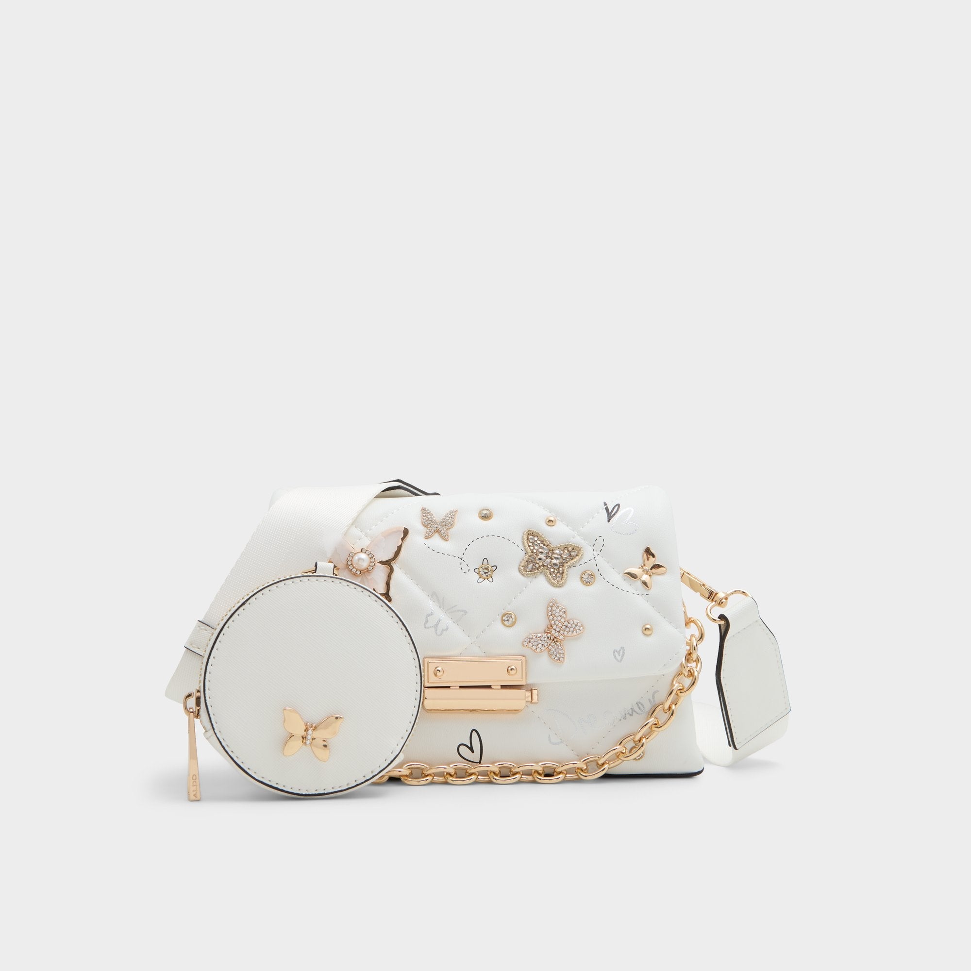 Aldo Camberlyyx White Women's Crossbody Bags - Crossbody bag White