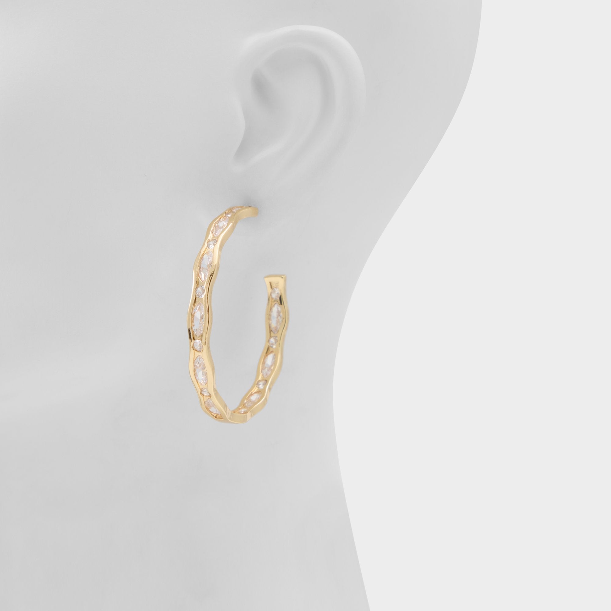 Aldo Cynthyia in Gold Clear Multi - Earrings Gold/clear multi