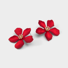 Aldo Maflorra in Red - Statement earrings Red