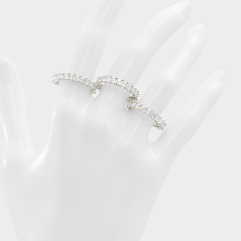 Aldo Aschianamini Silver/Clear Multi Women's Rings - Ring Silver/clear multi