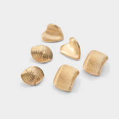 Aldo Buttons in Gold - Button earrings Gold