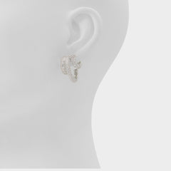 Aldo Glitzys in Silver Clear Multi - Hoop earrings Silver/clear multi
