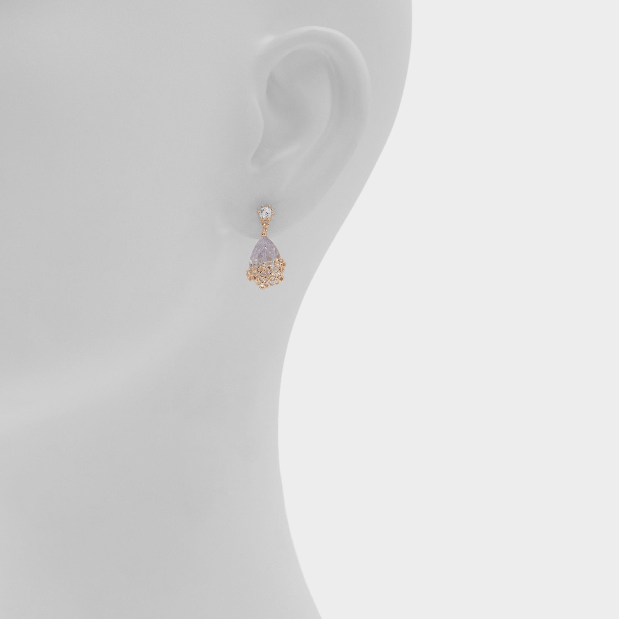 Aldo Cutesie Gold/Clear Multi Women's Earrings - Earrings Gold/Clear Multi