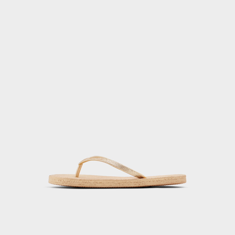 Aldo Aloomba Gold Women's Flats - Flip flop Gold