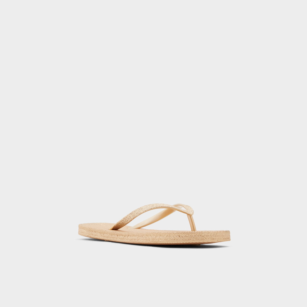 Aldo Aloomba Gold Women's Flats - Flip flop Gold