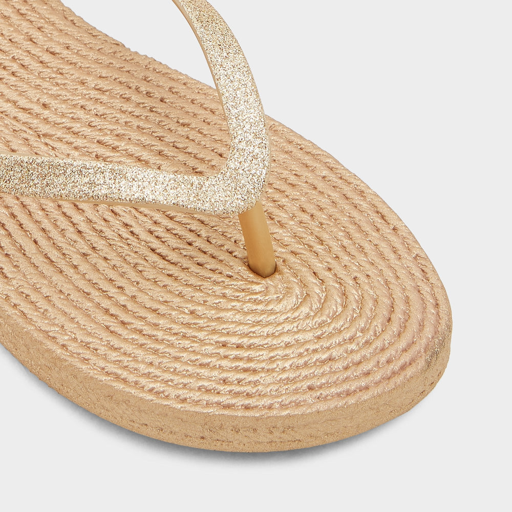 Aldo Aloomba Gold Women's Flats - Flip flop Gold