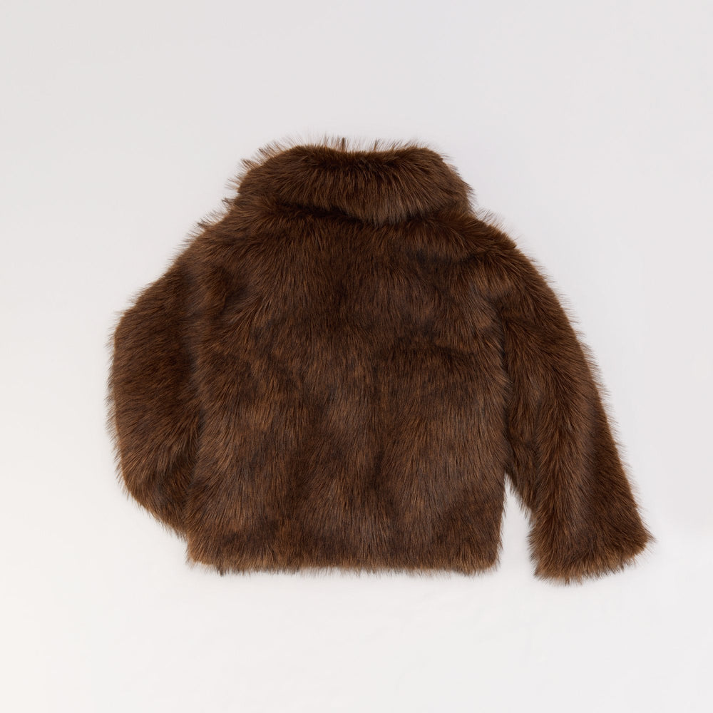 Aldo Hazella in Brown - Faux fur jacket Brown