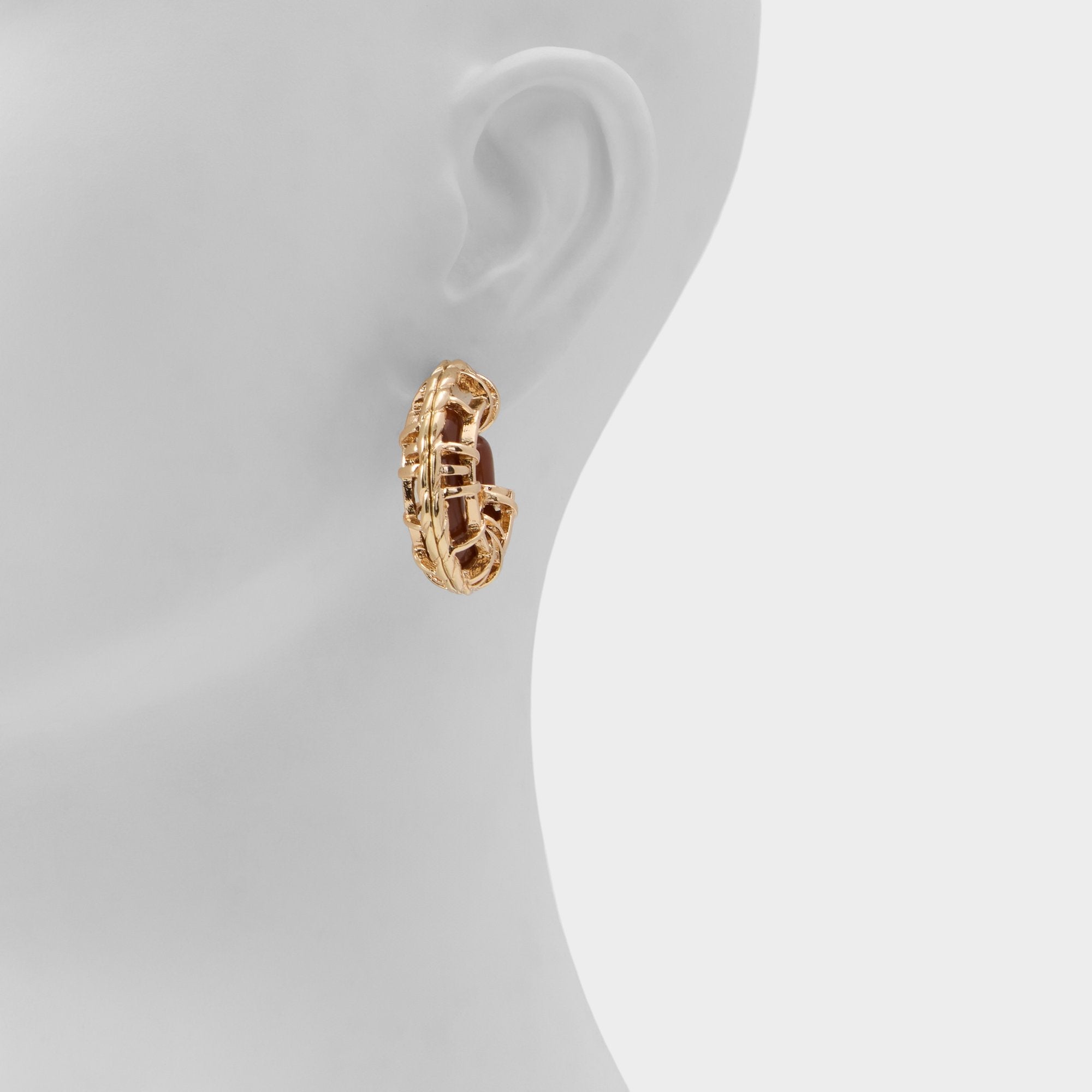 Aldo Cagedhoop in Other Brown - Hoop earrings Other brown