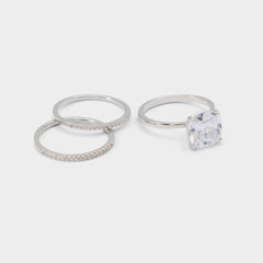 Aldo Lothoamas in Silver Clear Multi - Ring Silver/clear multi