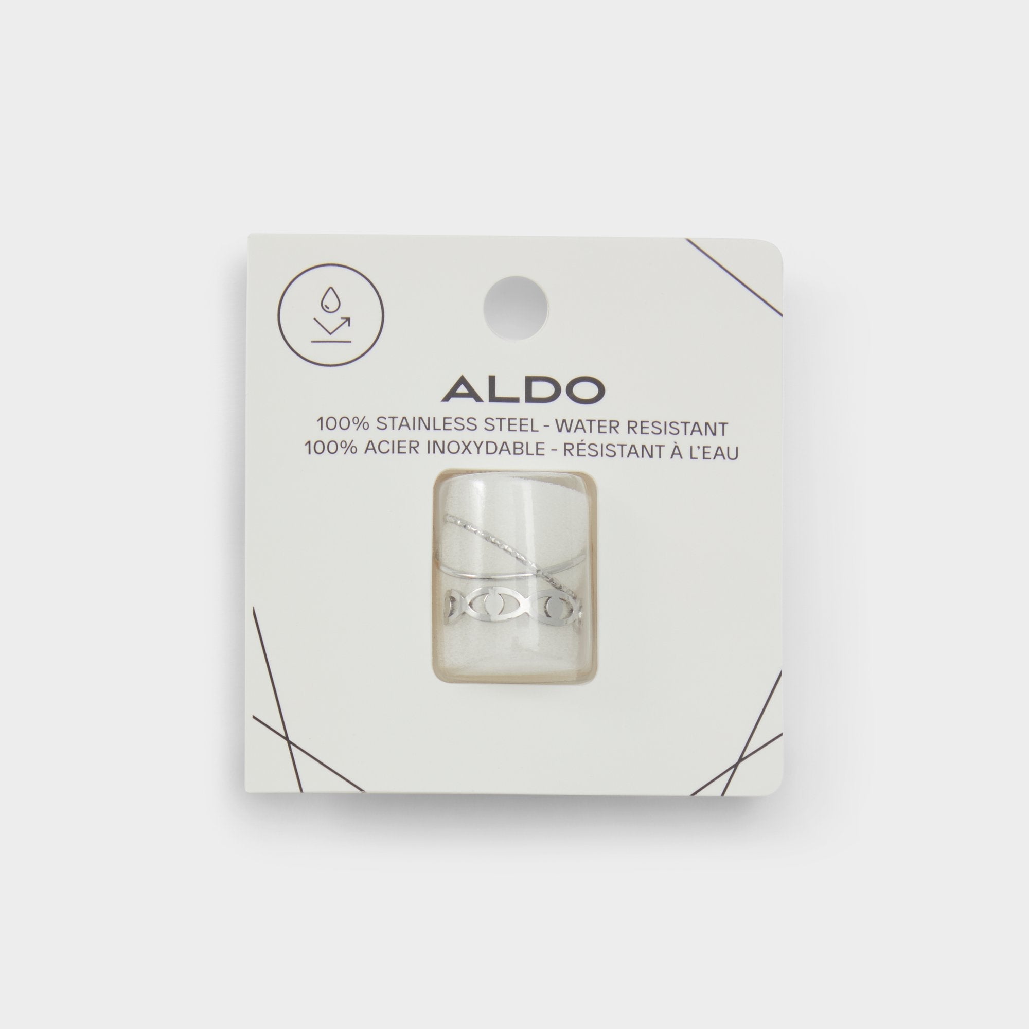 Aldo Twisted Silver Women's Rings - Toe ring Silver