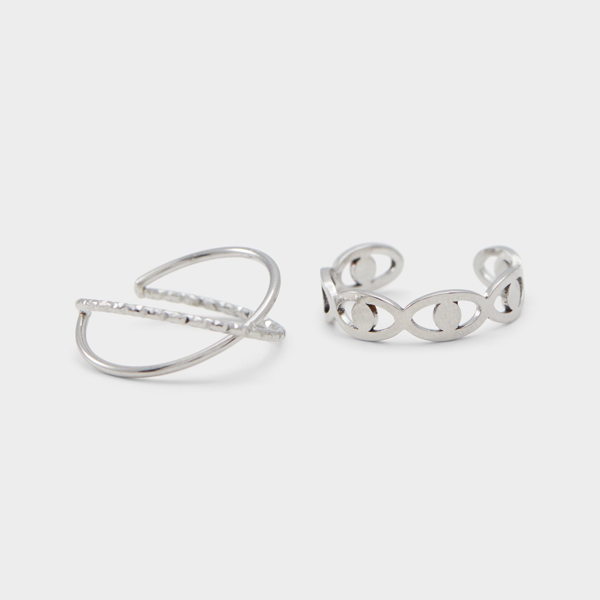 Aldo Twisted Silver Women's Rings - Toe ring Silver