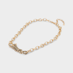 Aldo Panthere in Black Gold Multi - Pendant necklace Black/gold multi