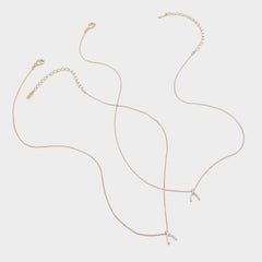 Aldo Makeawish Gold/Clear Multi Women's Necklaces - Gift set Gold/Clear Multi
