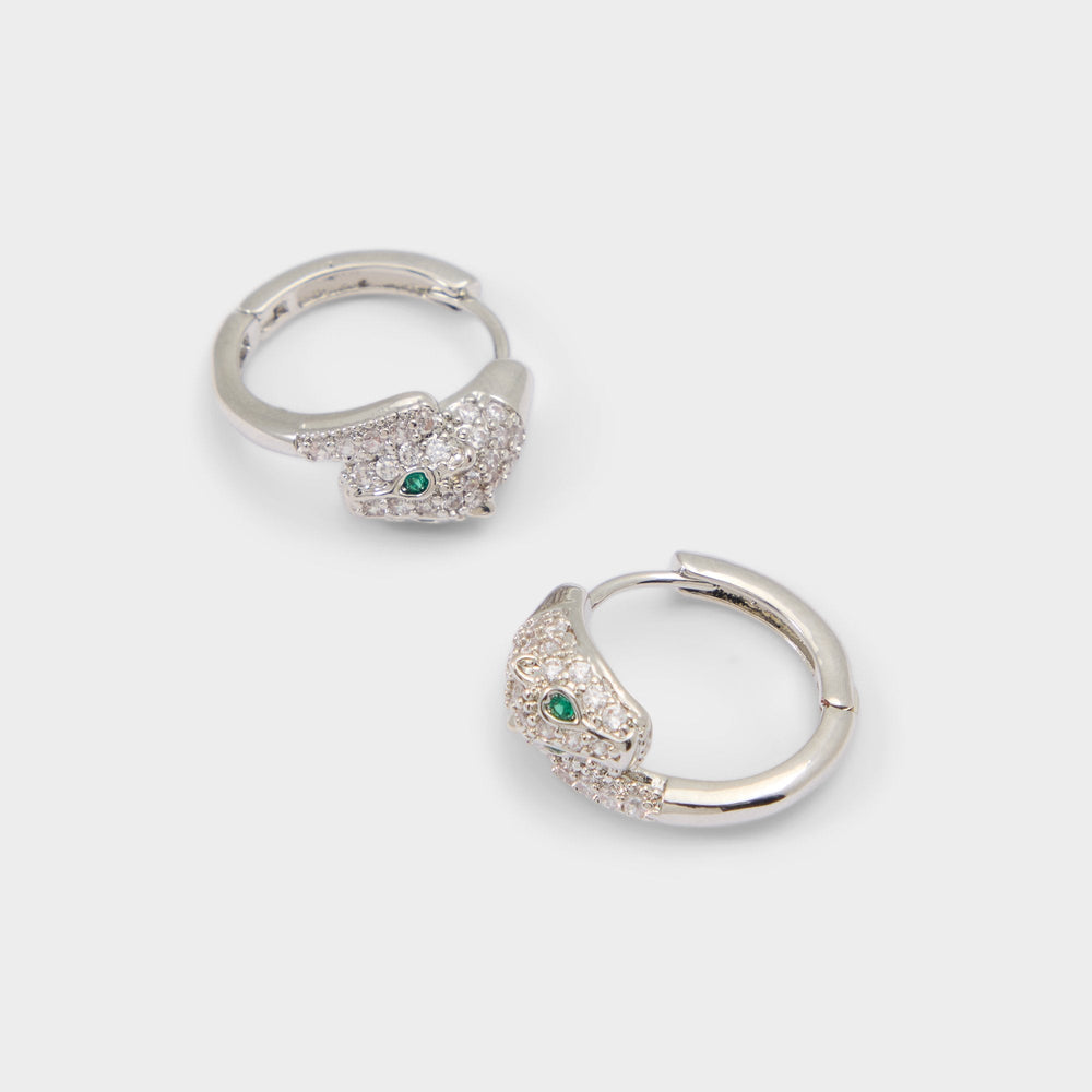 Aldo Feraluxe in Silver Clear Multi - Hoop earrings Silver/clear multi