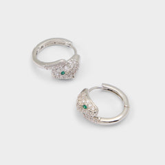 Aldo Feraluxe in Silver Clear Multi - Hoop earrings Silver/clear multi