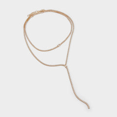 Aldo Alata Gold/Clear Multi Women's Cubic Zirconia - Necklace Gold/Clear Multi