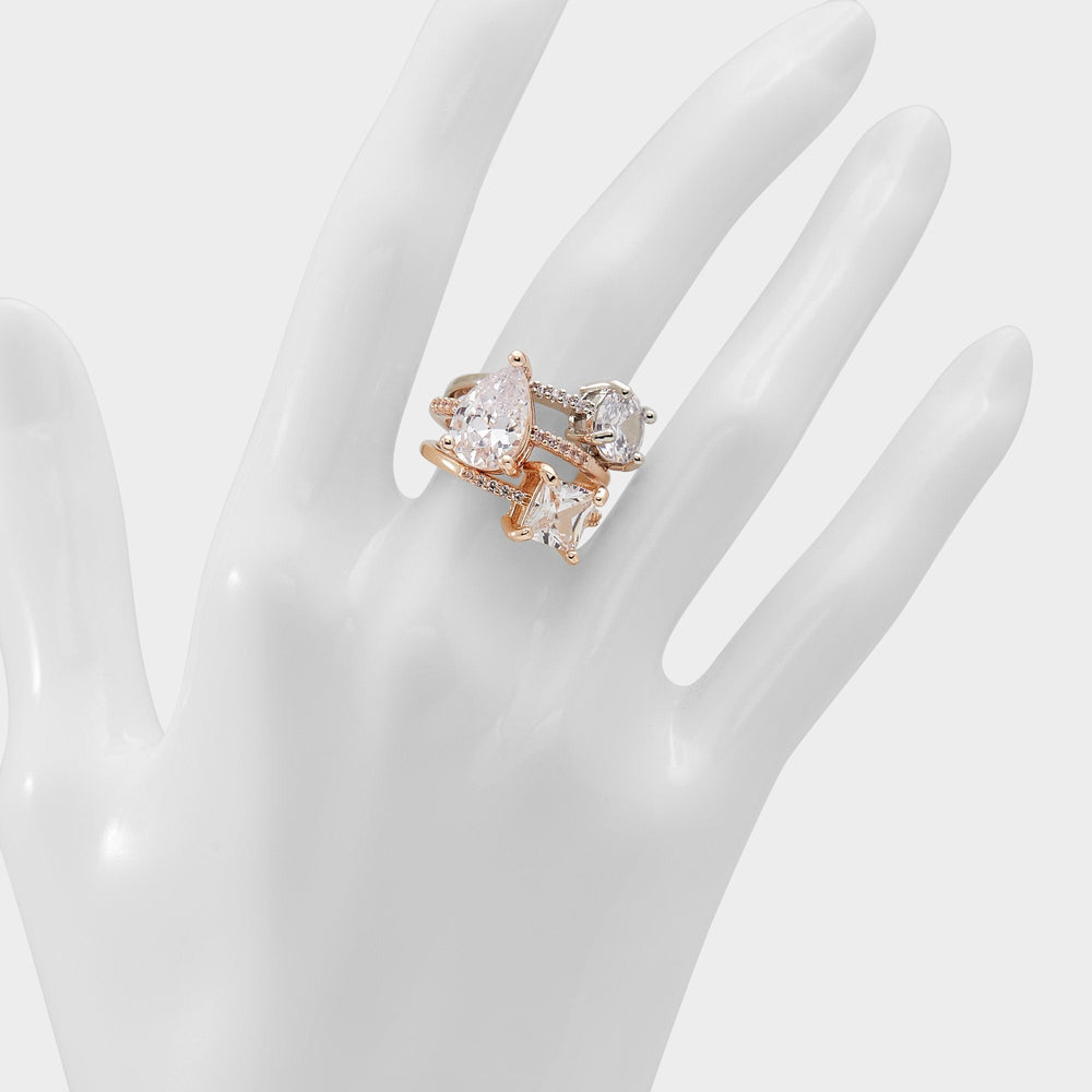 Aldo Alabridar Metallic Multi Women's Cubic Zirconia - Stackable rings Metallic Multi