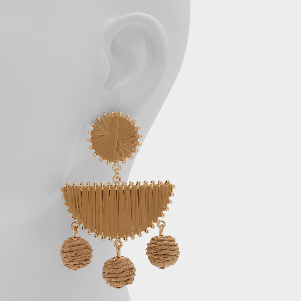 Aldo Seven in Light Brown - Chandelier earrings Light Brown