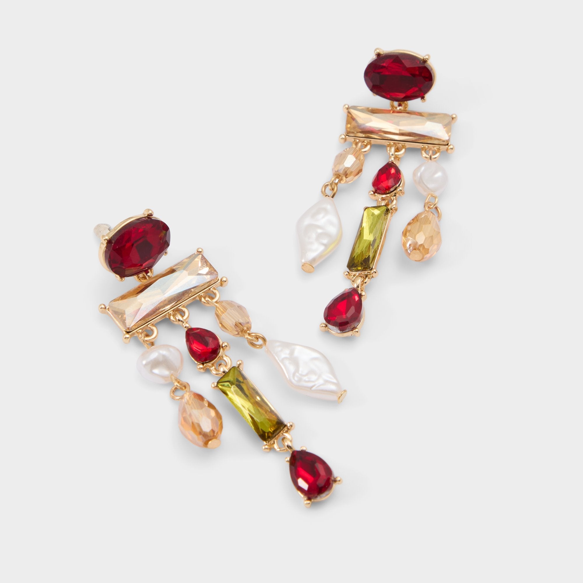 Aldo Savannahh in Bordo - Chandelier earrings Bordo