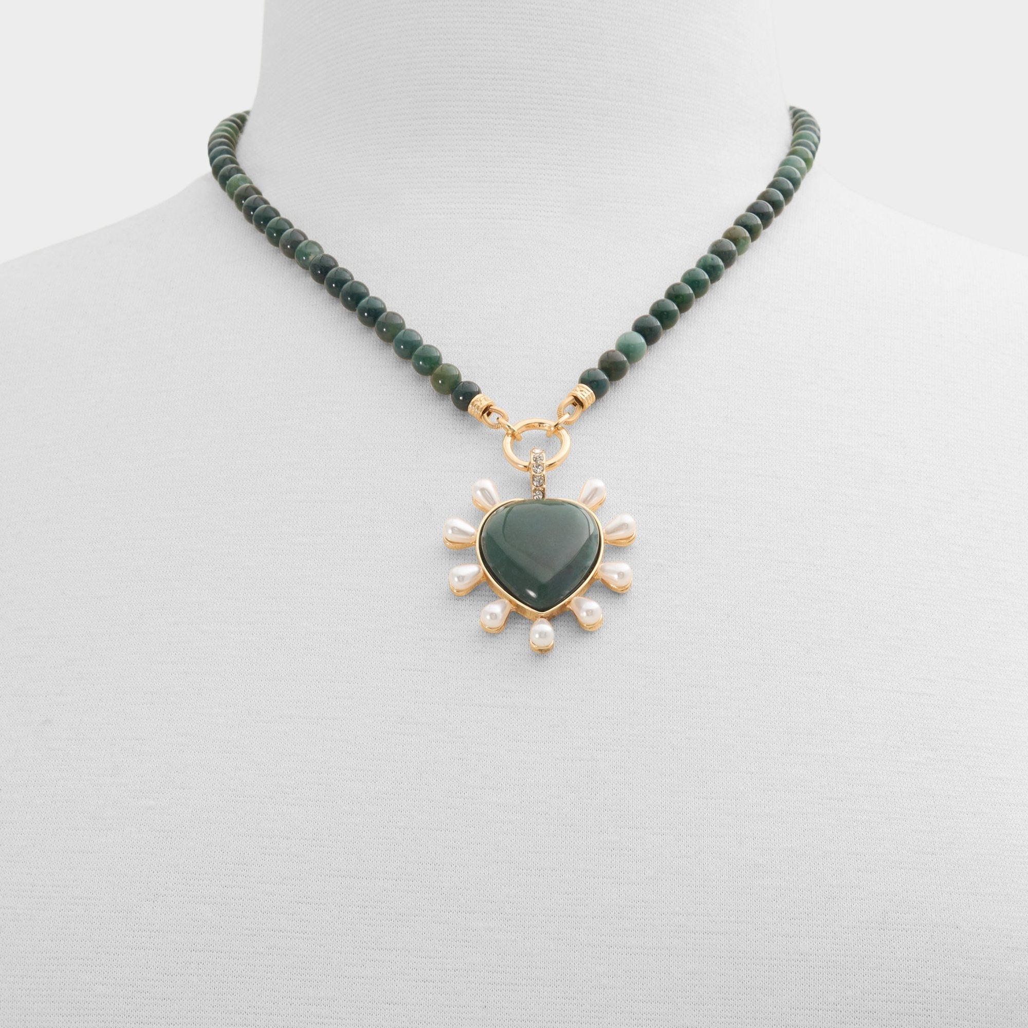 Aldo Preciousheart in Dark Green - Necklace Dark green