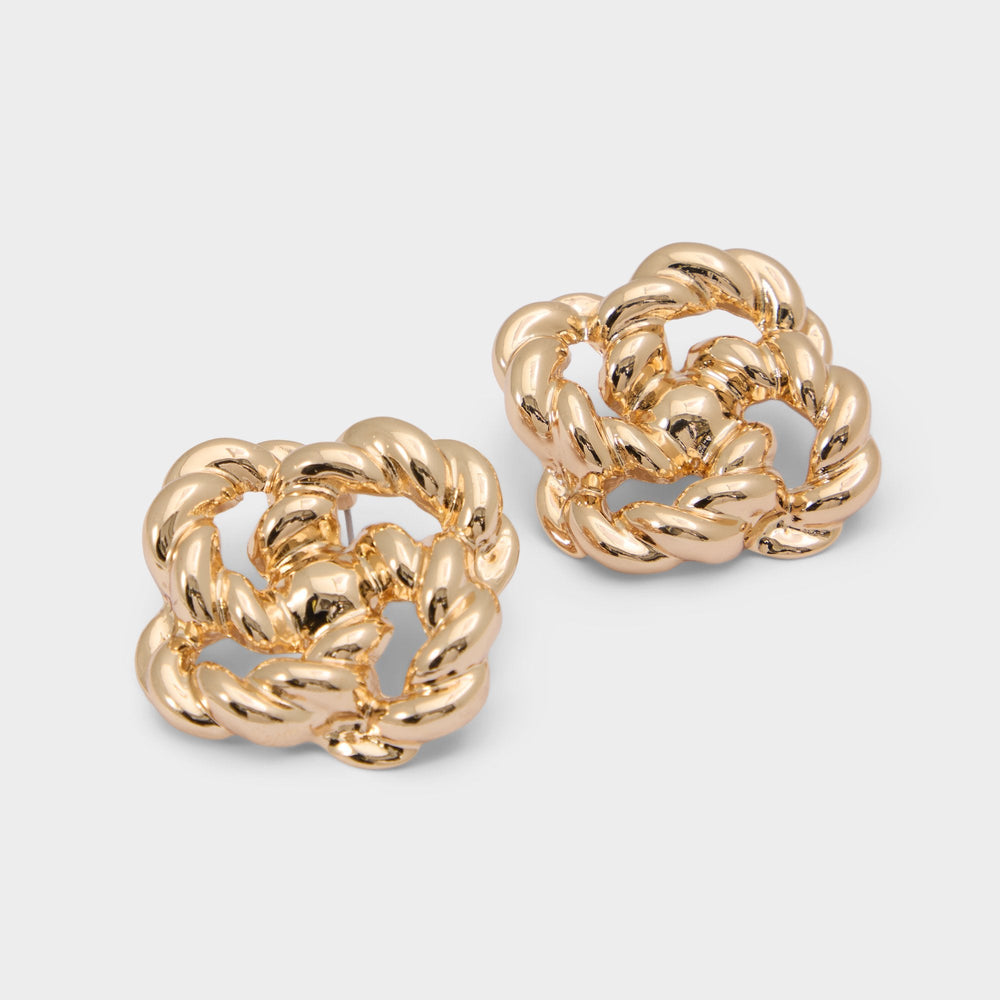 Aldo Doubleknot in Gold - Statement earrings Gold